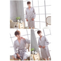 Lightweight summer silk satin robe sleepwear for men