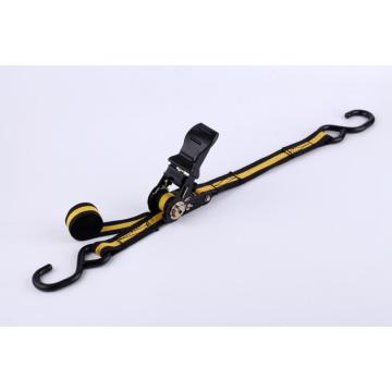 Ergonomic Handle Ratchet Tie Down Straps with S Hooks