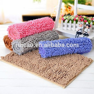 Pure Color Microfiber 100% Chenille floor bath Mats /carpet