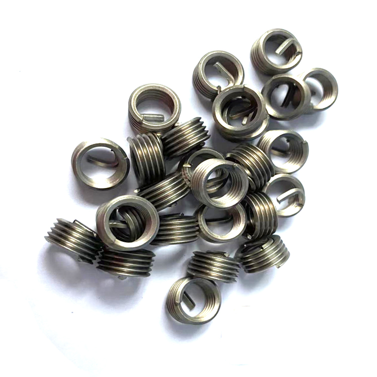 M2.5*0.45*3D Tailless Titanium Fasteners Industrial Natural Surface Treatment Galvanized Stainless Steel Wire Threaded Inserts