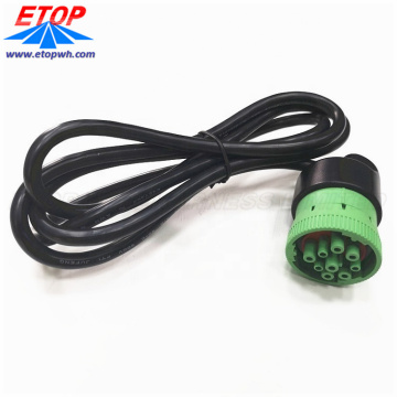 90 graus deutsch sae j1939 9pin conector cabo