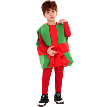 Costume de boîte à cadeaux de Noël garçons