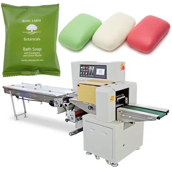 Small Hotel Soap Stretching Film Packaging Machine and Laundry Bar Soap Flexible Packaging Solution
