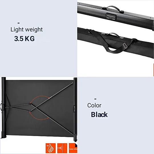 4k Mini portable table projection screen