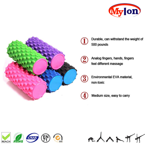 Trigger Point Foam Roller for Massage Yoga Pilates 15X34 Purple/Green/Blue/Black