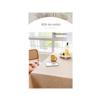 Hot Selling Solid Color Faux Linen Tablecloths: Dustproof Fabric Covers for Home, Wedding, Party, and Banquet Desk Decorations