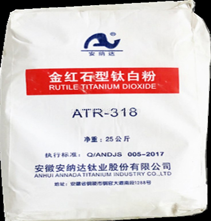 Dióxido de titânio Rutile Annada Marca ATR-318