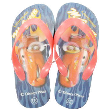 Promotional thongs with 3D logo