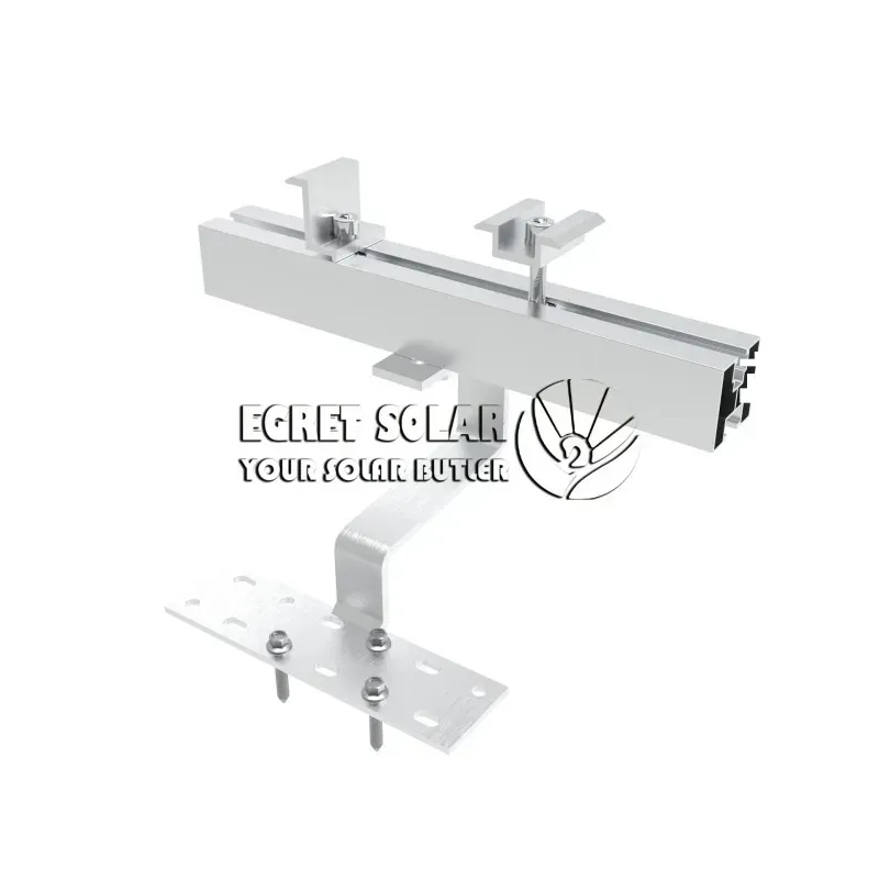 Egret Industrial Aluminum Alloy Solar Panel Roof Mounting Rail