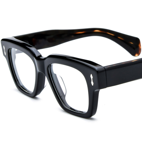 Premium Thick Square Acetate Optical Glasses