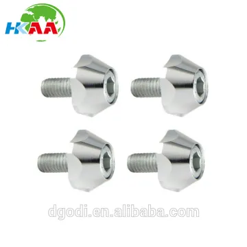 Chrome Aluminum Anodized License Plate Frame Bolts