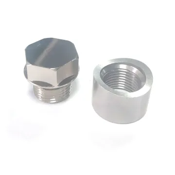 Car Exhaust Oxygen Sensor Steel Welded Bung+Plug