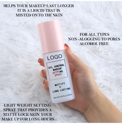 Custom Wholesale Vegan Lasting Makeup Setting Spray