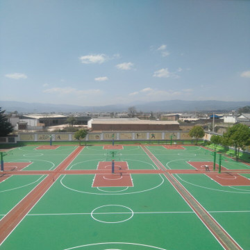 ชั้น PVC Outdoor PFO Vinyl Sports Floor