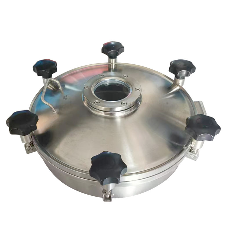 316 Stainless Steel 450mm Round Manhole Cover with Sight Glass