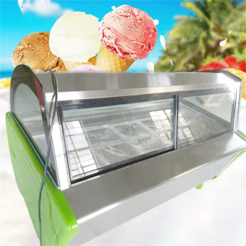 Glace à la glace gelato refroidisseur