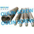 Liansu 80/156 Twin Conical Screw and Barrel for UPVC Powder