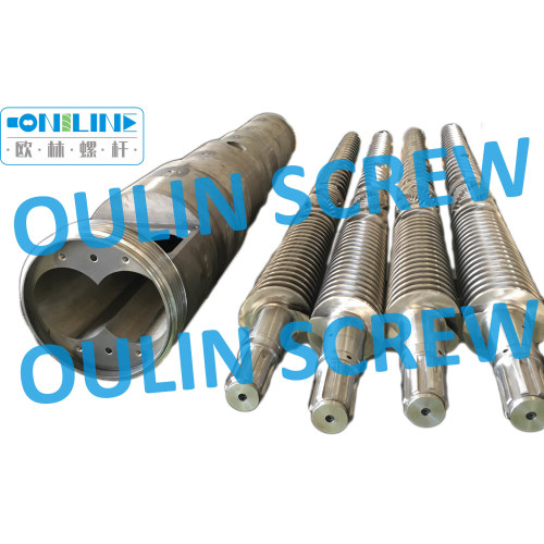 Liansu 80/156 Twin Conical Screw and Barrel for UPVC Powder