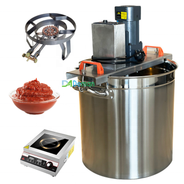 100L Food Sauce Cooking Machine with Mixer for Hot Pepper, Chili, Curry, Jam, Hot Pot, and Soup