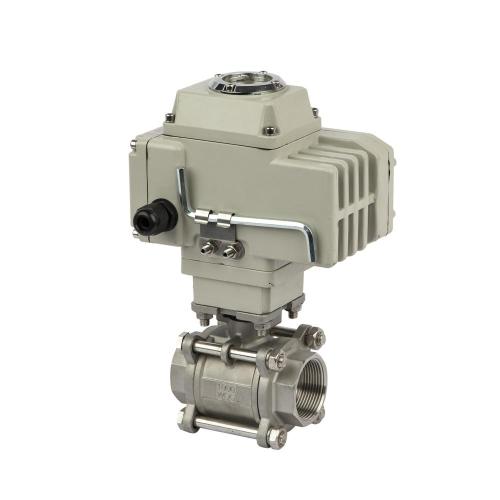 Electric 3pc Stainless Steel Threaded Electric Ball Valve