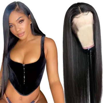 SPARK 30 32 34 36 inch Human Lace Frontal Wig Vendors Straight Virgin Brazilian Lace Front Human Hair Wigs For Black Women
