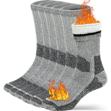 WOW Custom Sports Wool Socks for Men and Women - Winter Warm Stockings with High Crew Logo Pattern OEM Processing