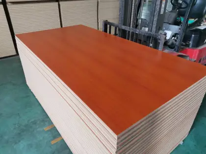 15mm Laminated Wood Grain Color Furniture MDF Board