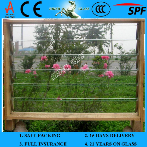 4-6mm Clear Louver Glass with CE & ISO9001