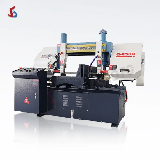 G4230X Double Column Horizontal Semi-Automatic Metal Cutting Band Saw with 60 Degree Rotation