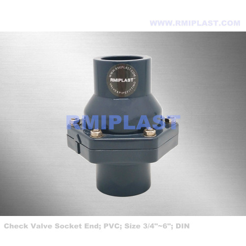 PVC Swing Check Valve Socket ANSI