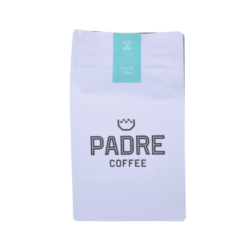 Heat Seal Custom Plastic Flat Bottom Coffee Bag