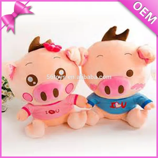 top selling products 2015 handmade walking stuffed animal mini pig toy