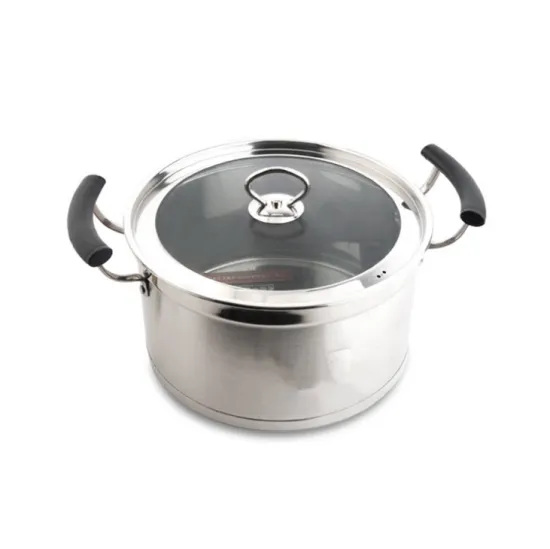 Stainless Steel Sauce Pot With Glass Lid