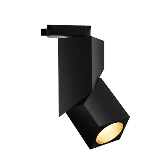 Black White Cob LED Track Lighting Spotlight, 8W-30W, Surface Mounted Magnetic Dimmable
