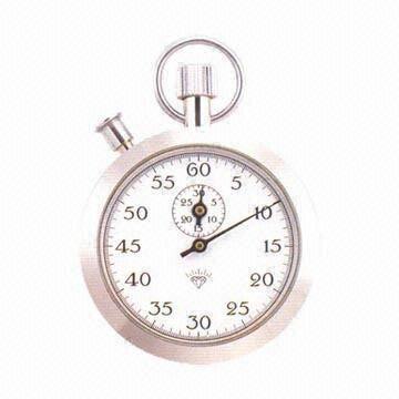Stainless Steel Stopwatch with One-year Guarantee