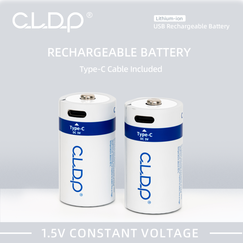 1.5V Lithium USB rechargeable C battery