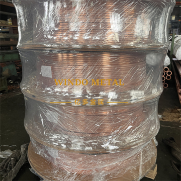 Transformer winding square copper tube roll