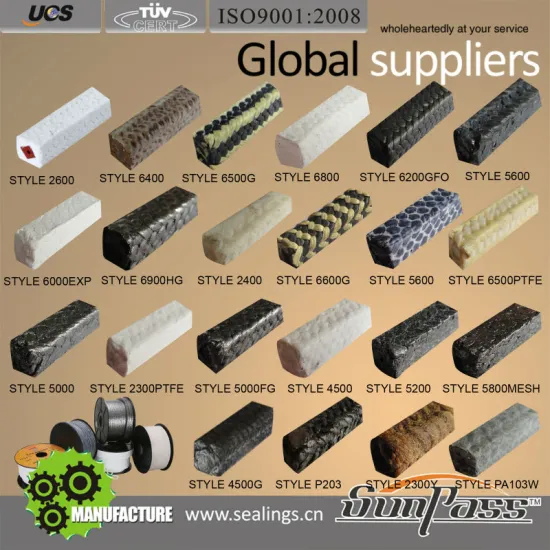 100% Virgin Material Gland Packing for Valve