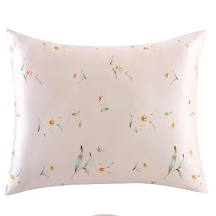 Mulberry Silk Floral Print Pillow Cases