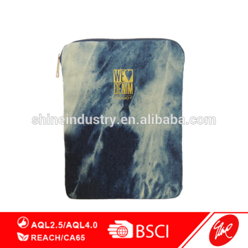 Casual Style Denim Material Clutch Bag