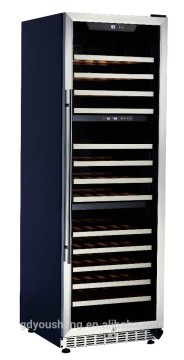 hot selling home appliances three zones stainless steel wine fridge USF168T wine cooler