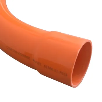 Customized Diameter PVC Pipes & Special Electrical Bends 80mm 22.5-Degree 700mm Radius