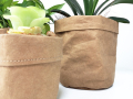 Planter Pot Carft Kraft Paper Flowerpot سطح المكتب الإبداعي أواني زهرة قابلة لإعادة الاستخدام متعددة الوظائف 3 أكياس تخزين أحجام