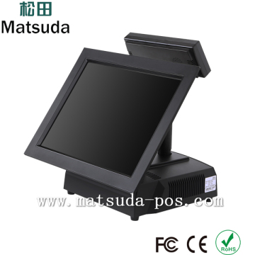 supermarket i3 15 inch touch screen pos bill payment pc