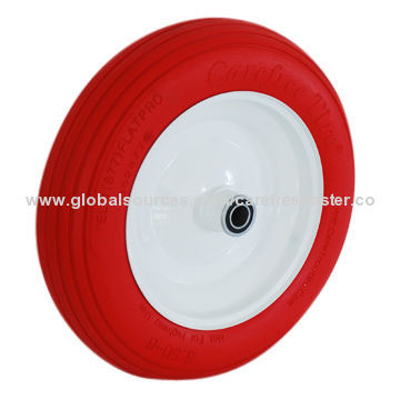 High quality red 13-inch PU foam wheelbarrow tire