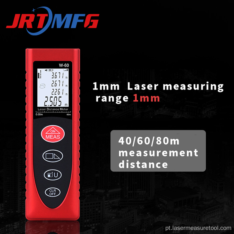 Medidor de medição de distância a laser infravermelho 60m