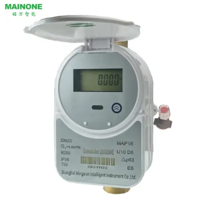 Internet of Things (IoT) Brass Remote Reading Control Water Meter with LORA-WAN Technology, DN15
