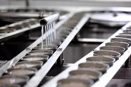 Auto ocean food canning processing tin canned machine