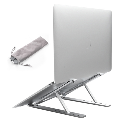Suporte dobrável de alumínio para laptop - compacto, portátil