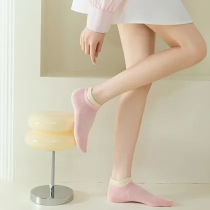 Stylish Macaron Mesh Sailing Socks